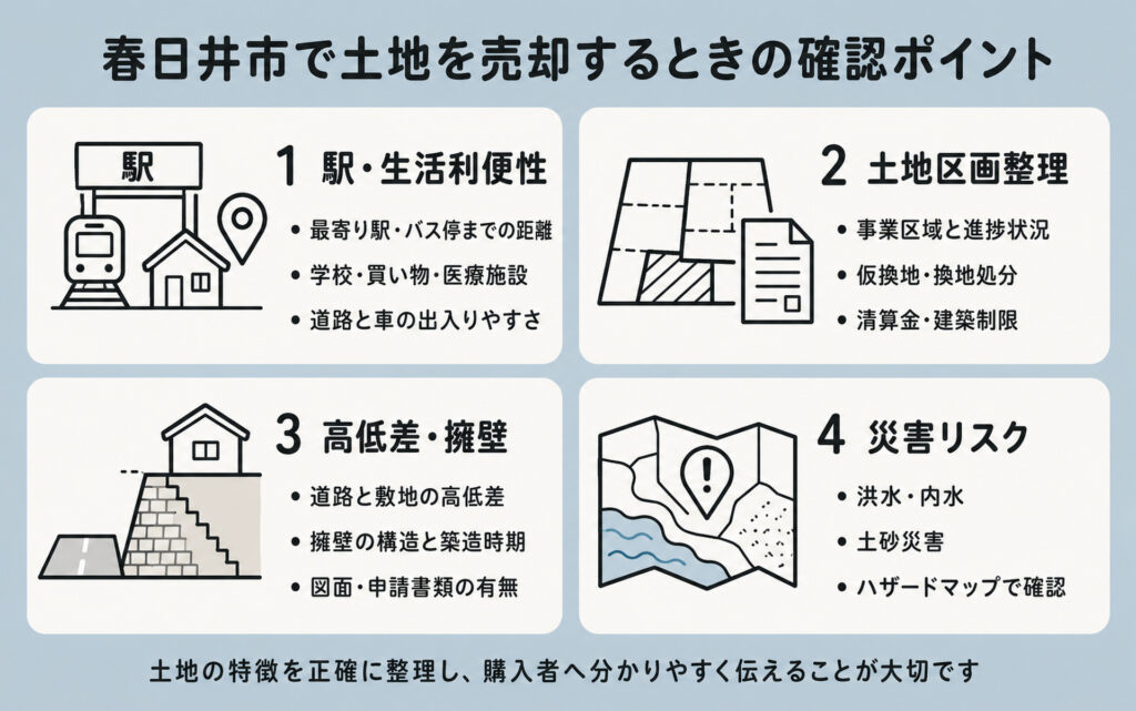 春日井市で土地を売却するときの確認ポイント