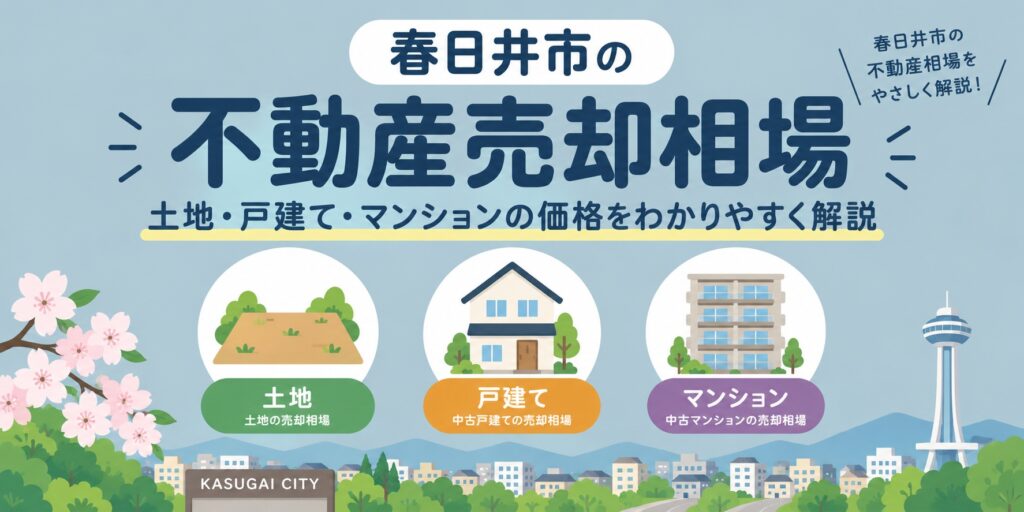 春日井市の土地・戸建て・マンションの不動産売却相場